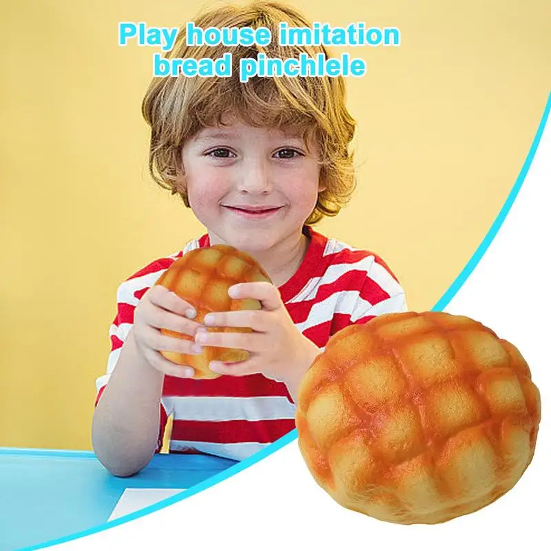 Realistic Bread Loaf Stress Toy Slow Rebound Pinch Decompression Vent Toy Squishy Slow Rising food Pretend Play toy gift Kids