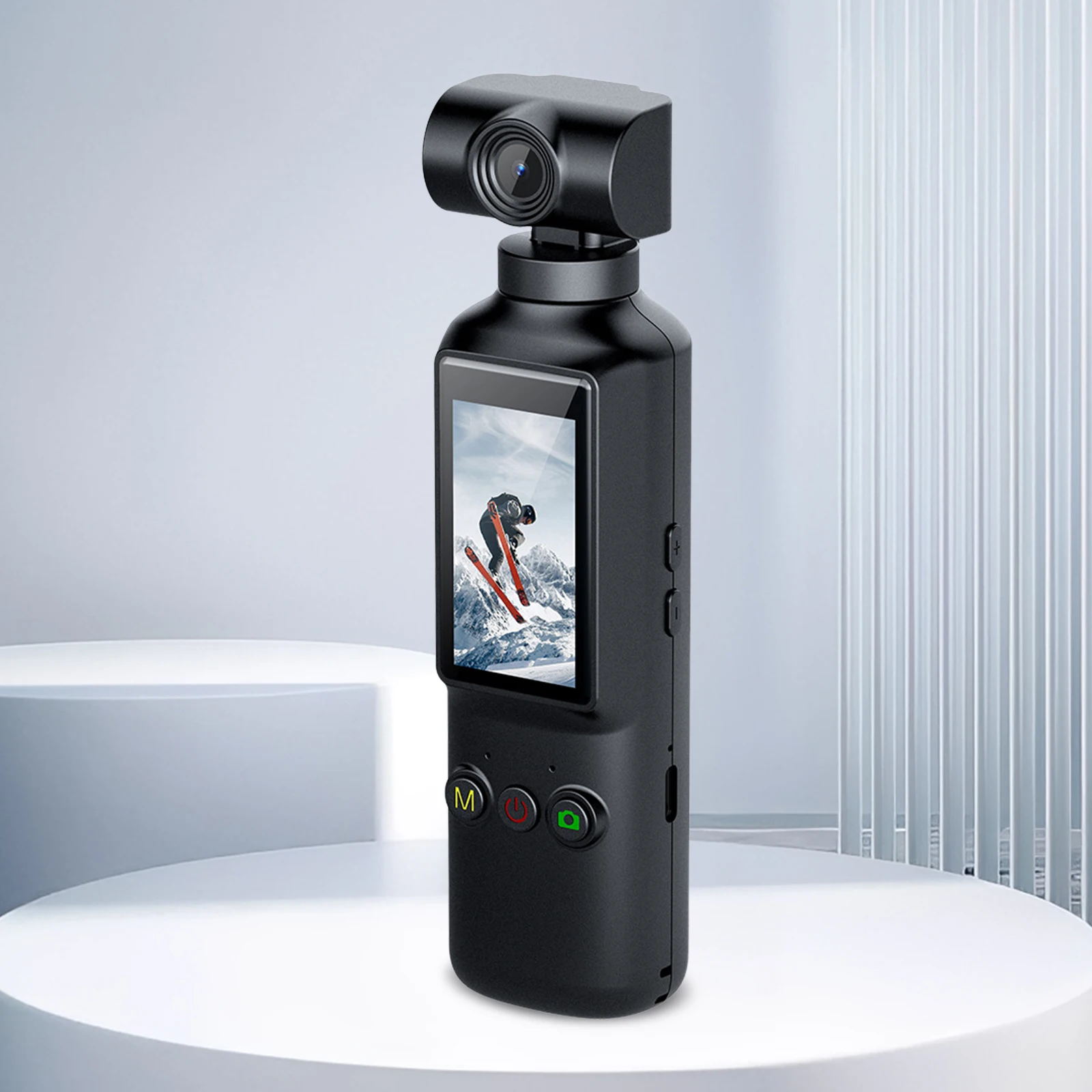 

4K Action Camera Handheld Sports Camera Pocket Cam 270 Rotation Camera for Outdoor Sport Travel