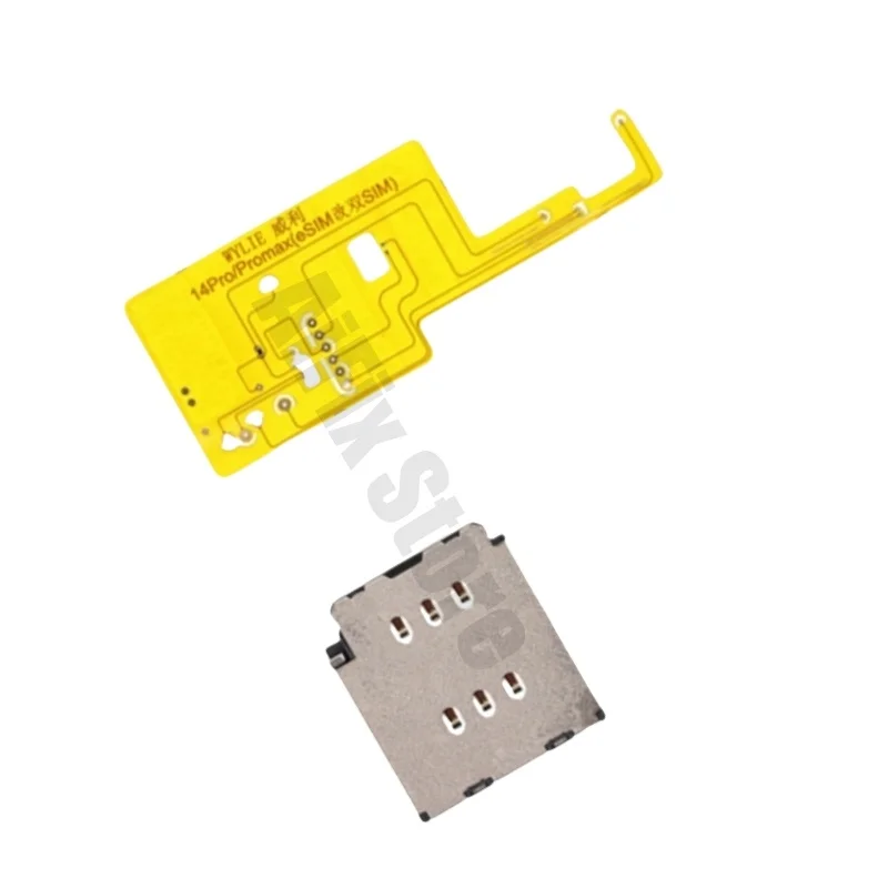 For iPhone 14pro 14promax Esim Modify to Sim Adapter with Outside Dual Sim Card Tray Need Drill Hole