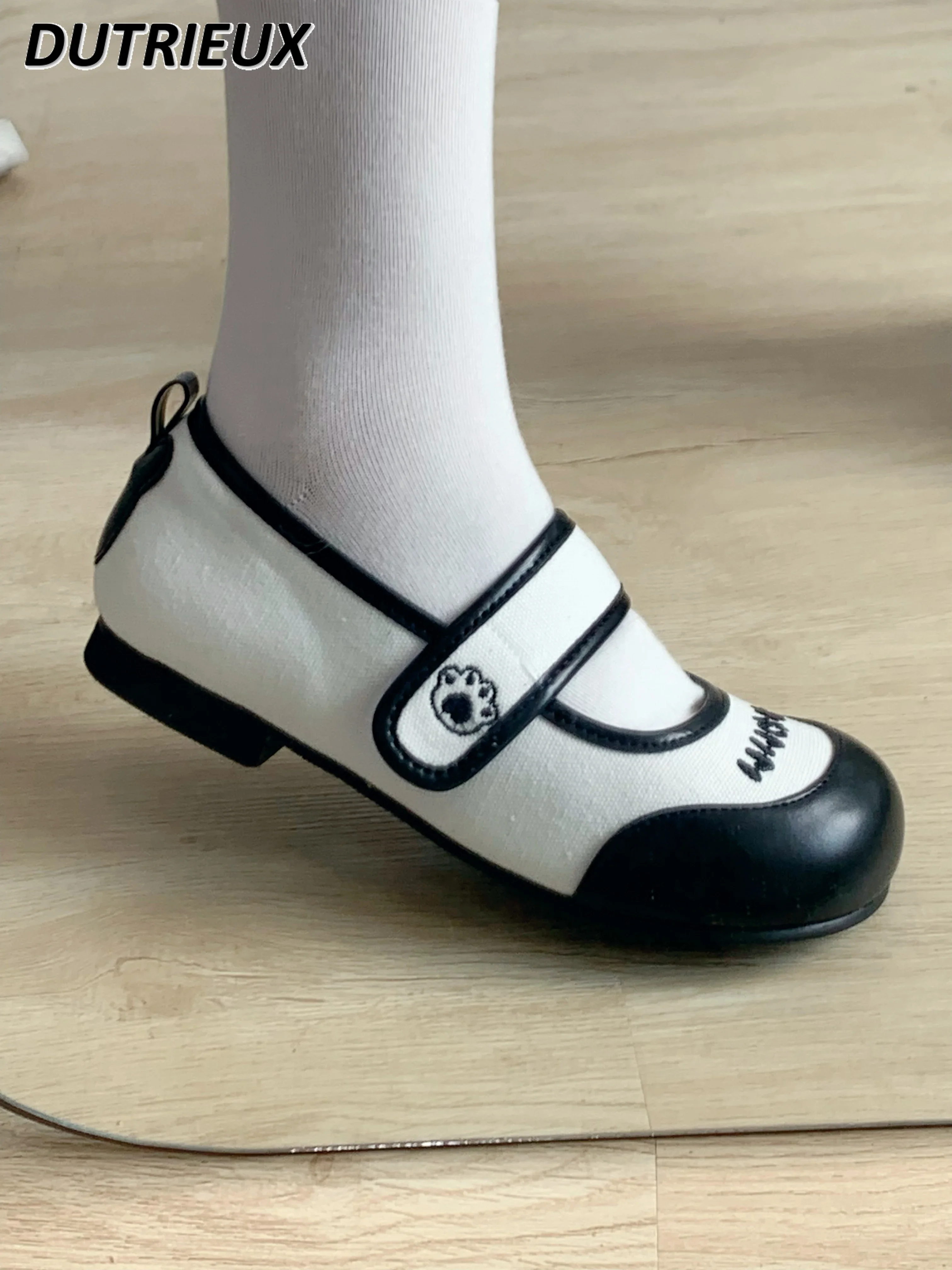 Japanese Style Spring Autumn 2025 New Fashion Sweet Cute Elegant Women's Shoes Round Toe Casual Mary Jans Flats for Ladies