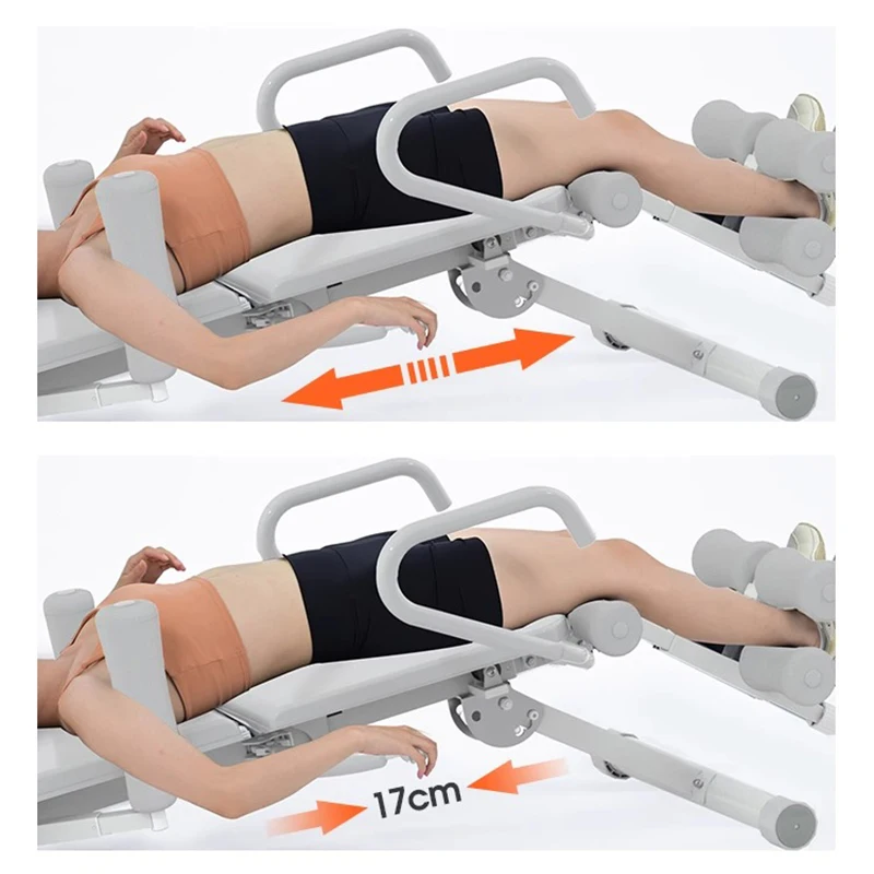 Convenient home lumbar stretcher, hydraulic lumbar lumbar reliever, auxiliary traction inversion stretching machine equipment