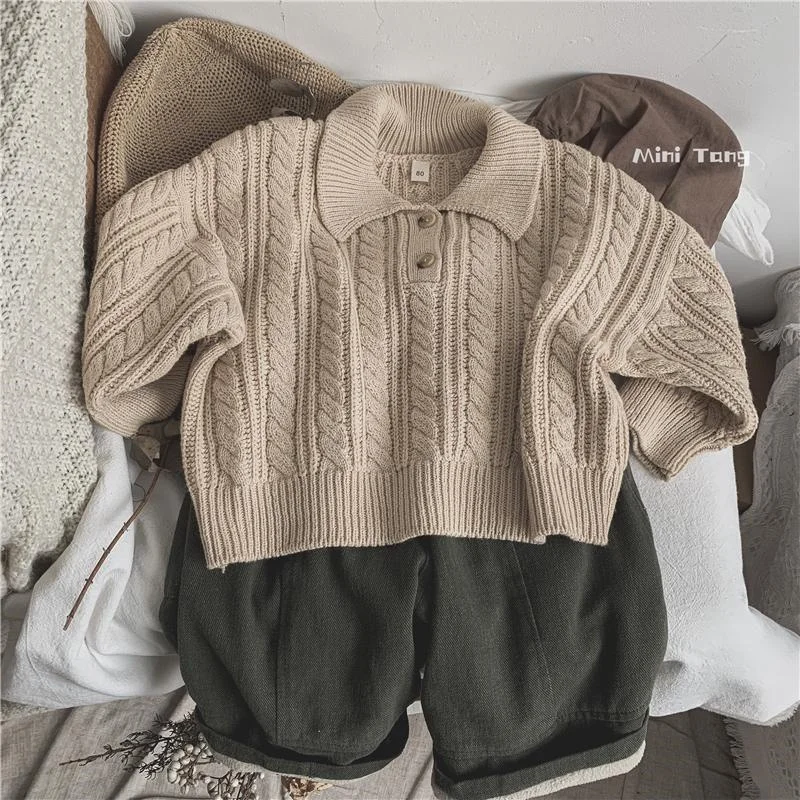 Boys Woolen Sweater Cotton Knitting Windbreak 2024 Classic Plus Thicken Autumn Winter Outwear Christmas Gift Warm Children's Clo