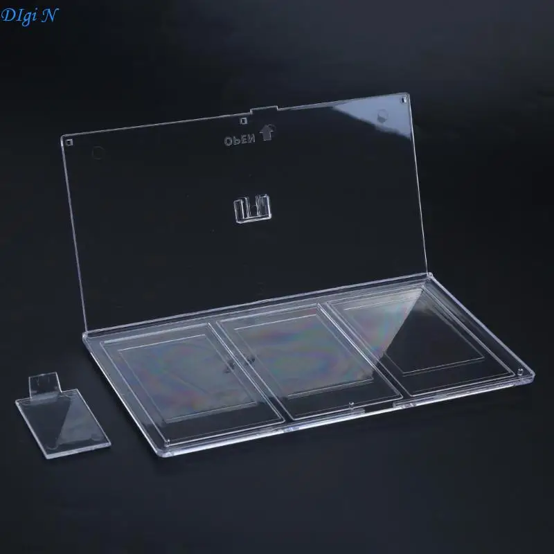 Mini Acrylic Photo Stand 3inch Collage Picture Frames Portrait Landscape Holder R2LB