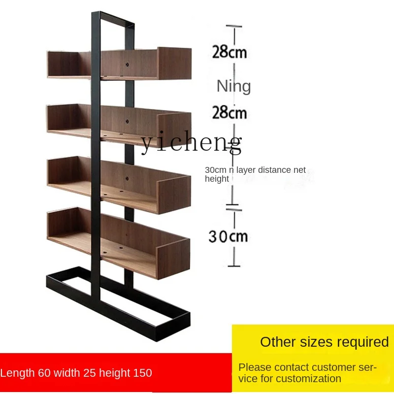 

ZC Corner Bookshelf Floor Tailstock Bookcase Display Stand Color Hand-Made Children's Picture Book Stand Wall Narrow Gap