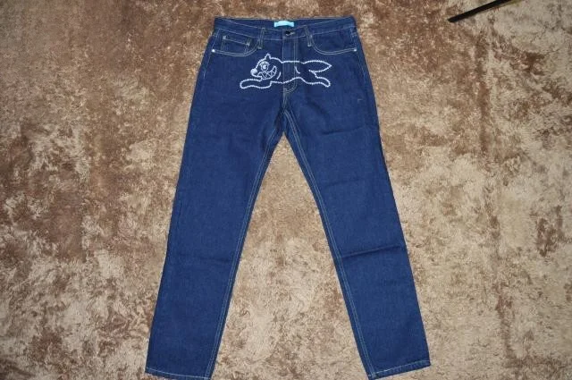 

Джинсы свободного кроя Original Color ICE с декором Diamond Dog, прямые брюки для подростков, повседневные штаны