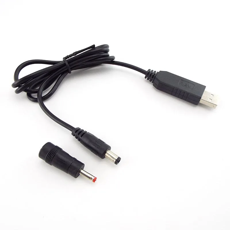 DC 5V to DC 9V 12V Power Supply Boost Line Step UP Module USB Connector Adapter USB Cable 2.1x5.5mm 3.5x1.35mm Plug L19