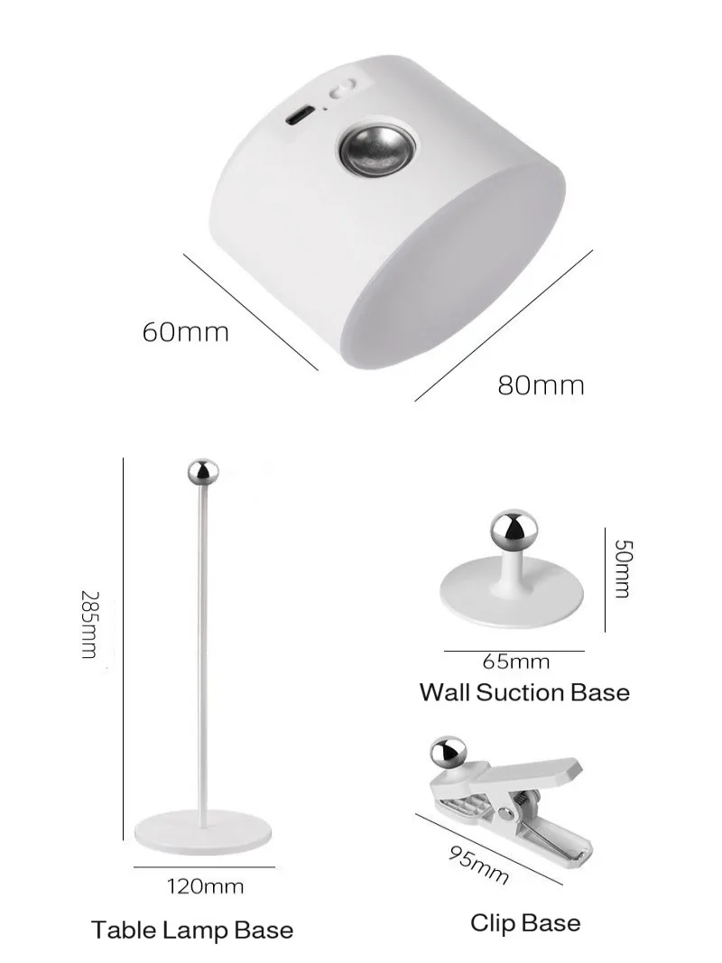 High-value bedroom wall lamp bedside lamp three-in-one multifunctional wall lamp straight magnetic table lamp remote control