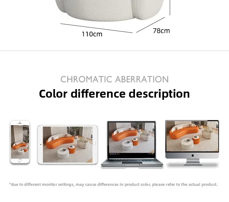 Mesa de centro para sala de estar, sofá de viento crema, combinación de tamaño para cama y desayuno, mesa redonda ligera, mesa de negociación de lujo I