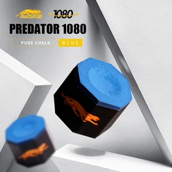 Original PREDATOR 1080 Cue Chalk Pure Blue Medium Oil Professional Billiard Chalk Shape Octagon
