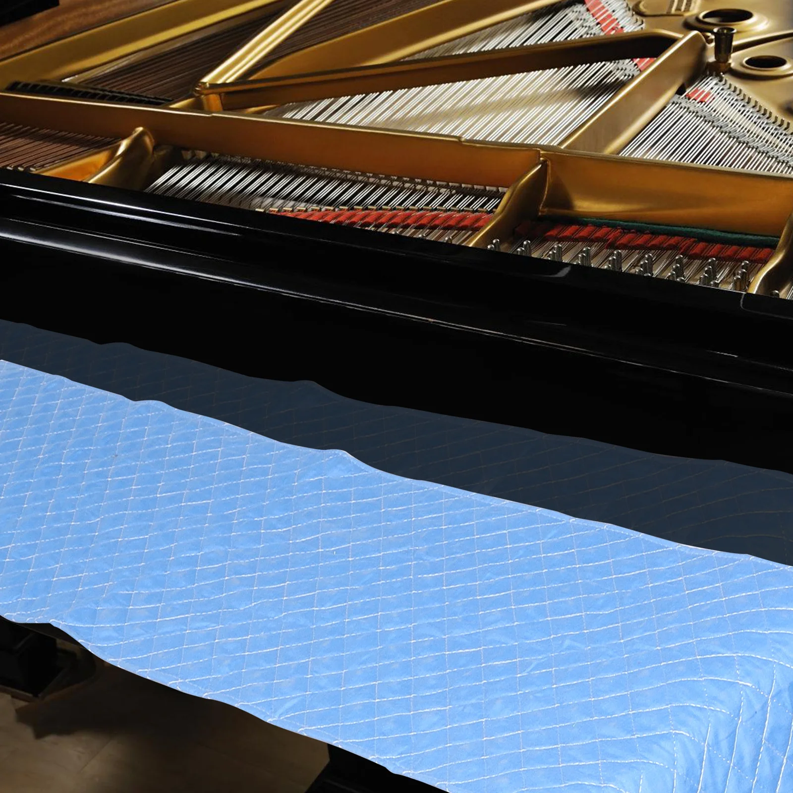 

Keyboard Piano Dust Cover Protector Electric Cartoon Protective Instrument Sky-blue