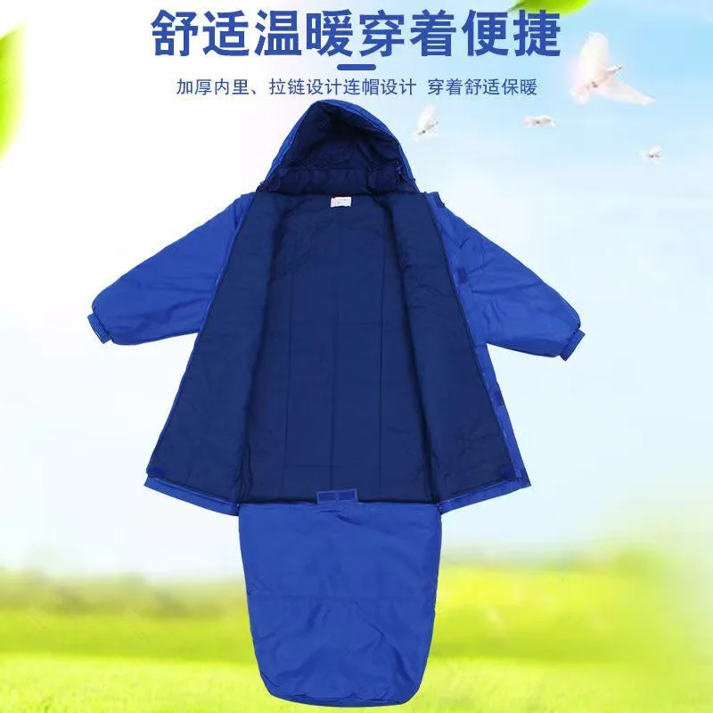 Disaster relief special multi-functional sleeping bag for civil emergency outdoor waterproof, windproof and warm human form