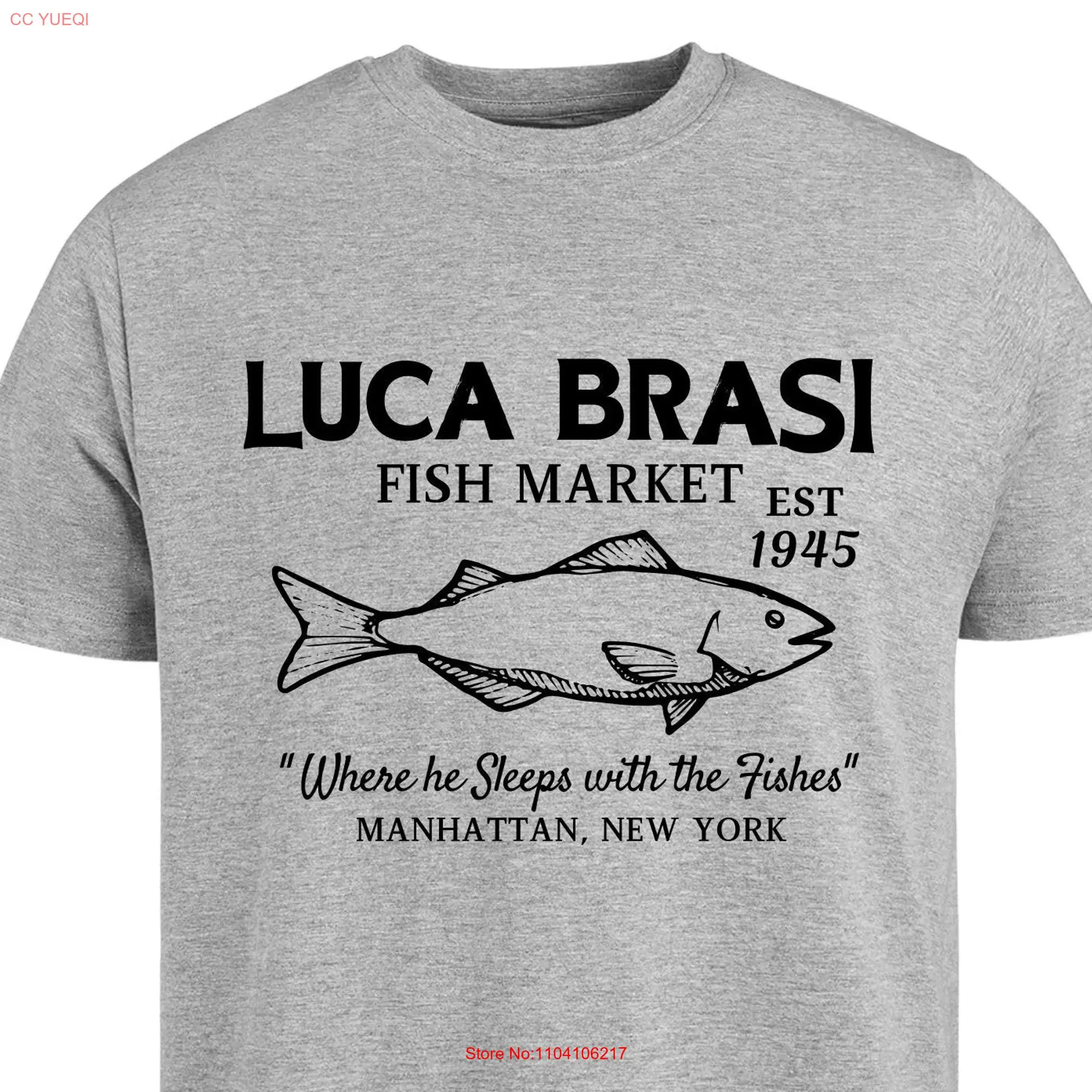 Luca Brasi Fish 1945 Fishing Hunting T Shirt long or short sleeves