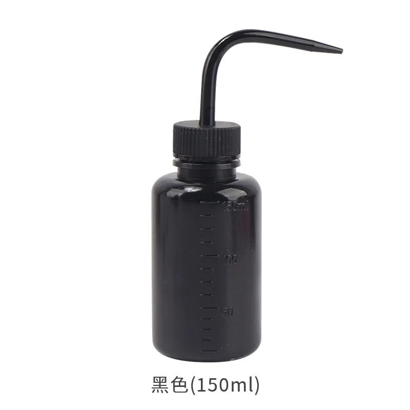 150/250/500 ミリリットルメイクアップクリーニング洗浄ボトル詰め替えボトル眉毛リムーバースキンケアタトゥーボトルまつげ湾曲した注ぎ口ポット
