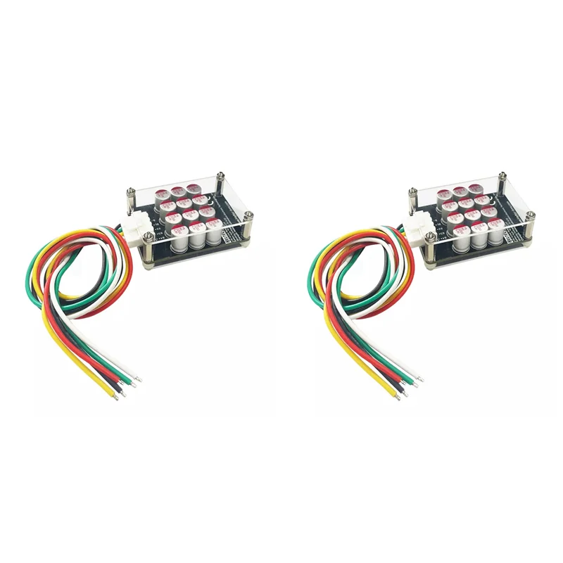 JABS-2X 4S 5A Cluster Equalizer Active BMS Board Lithium Battery Lifepo4 Battery Equalizer Capacitor(With Case+Terminal Wire)