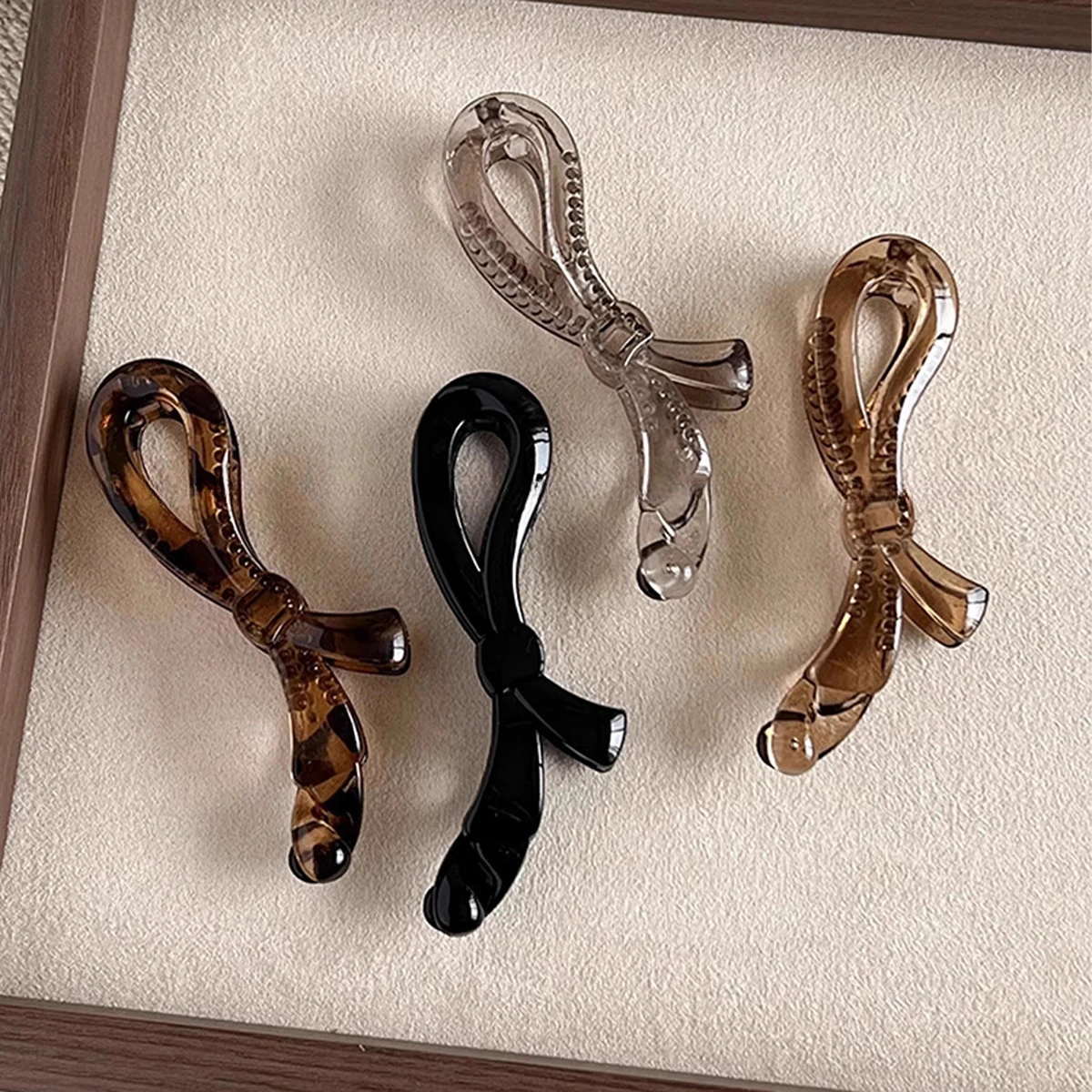 4szt Banana Clip Vertical Clip Ponytail Clip Large Elegant Flower Small Fresh Non Slip Hair Clip Spinka do włosów Akcesoria do włosów