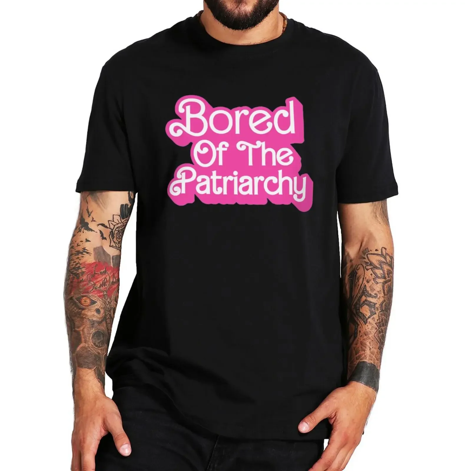 Bored Of The Patriarchy T Shirt Funny Quote Y2k T-shirts For Women Men 100% Cotton Unisex Summer Streetwears EU Size