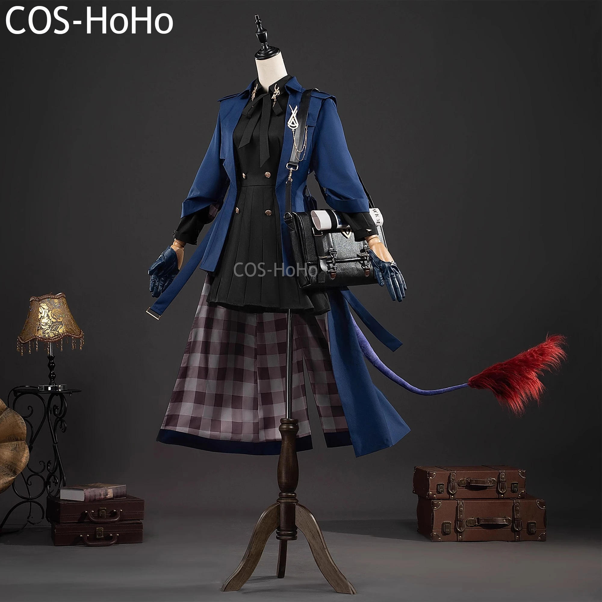 

COS-HoHo Arknights Chen JR Linkage Game Suit Lovely Uniform Cosplay Costume Halloween Carnival Party Role Play Outfit Women