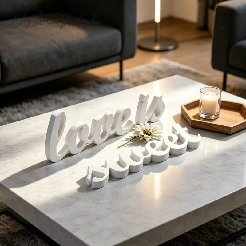 Custom Love Is Sweet Small Wooden Letters Wedding Table Decor Candy Dessert Event Decoration Perfect for