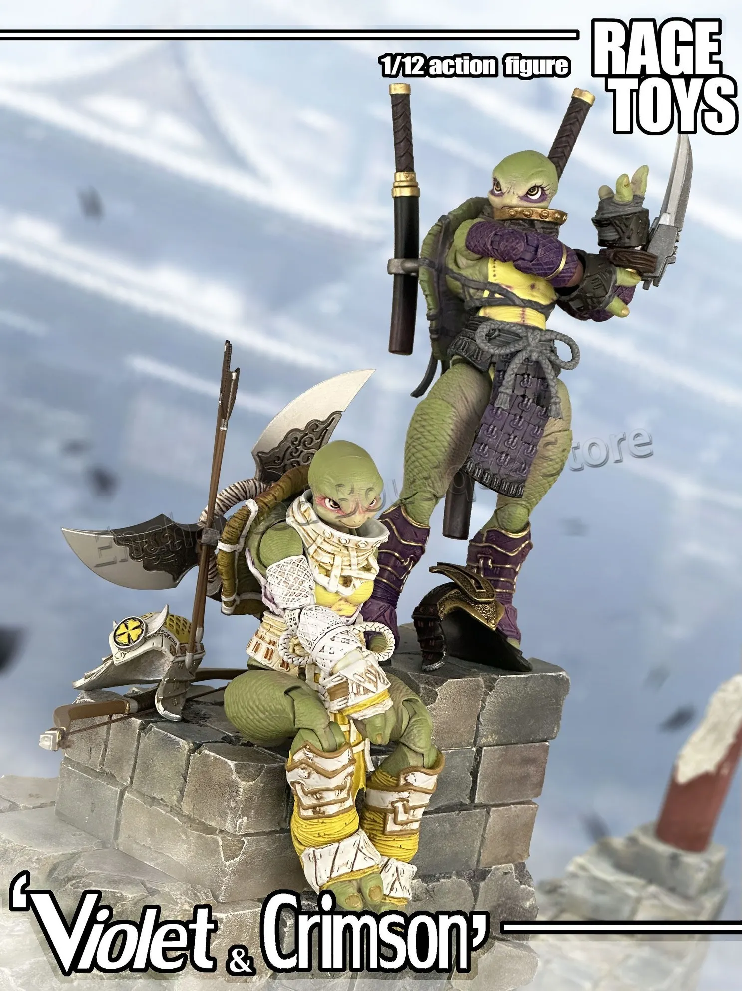 

Фигурка 1/12 «Сестры-черепахи: Алый и Фиолетовый» (Scarlet & Violet) — Аниме-модель, модная коллекционная игрушка, настольная кукла, подарок