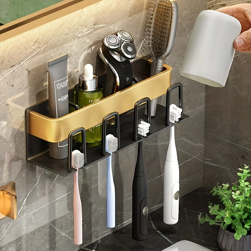 Piece Bathroom Facilities A Perforated Toothbrush Holder for Storing Toothbrushes and Other Items in the Bathroom