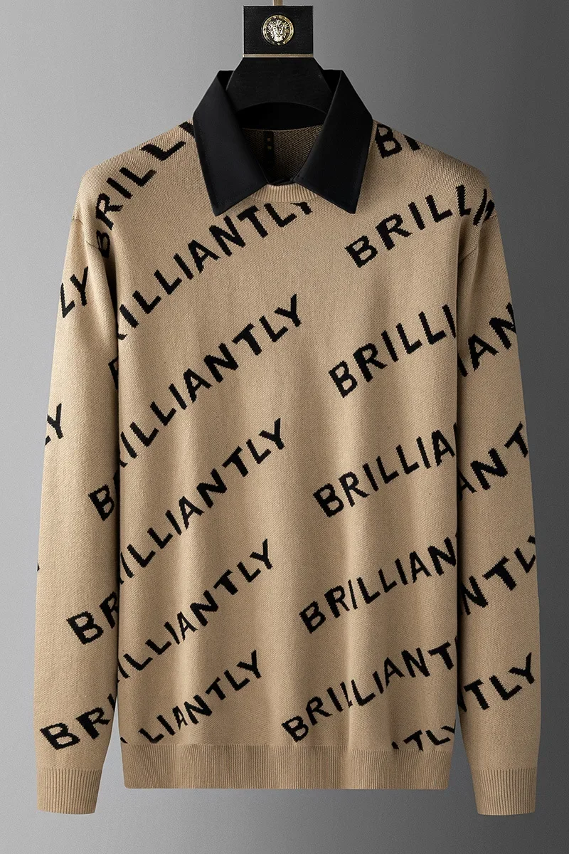 حجم كبير سترة رجالية عصرية بياقة كبيرة الحجم كبيرة وطويلة الطبقات نمط الخريف الشتاء وصول جديد مريح