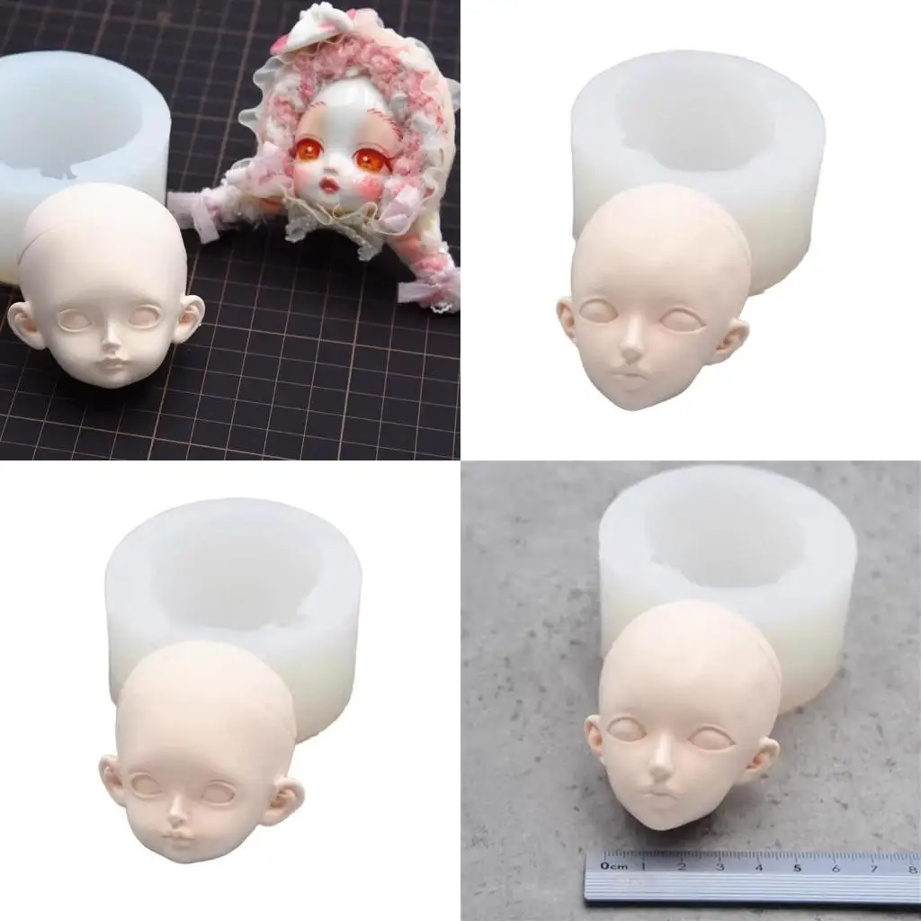 

A52E Epoxy Resin Molds Doll Face Silicone Mold Lightweight Cake Decorating Tools