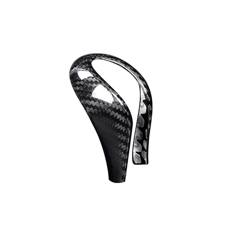 Gear Handle Sticker Carbon Fiber Car Interior Gear Shift Knob Cover for Infiniti Q50 2014 2015 2016 2017