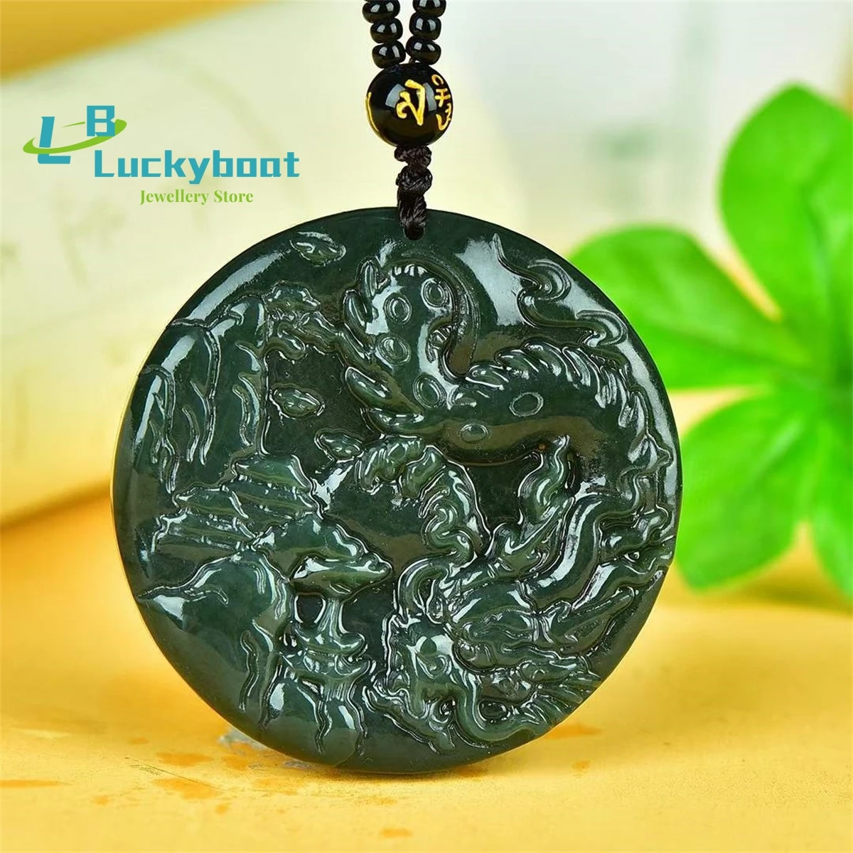 Natural Hotan Yushan Round Brand Water Tap Pendant is Simple Elegant Fashionable Exquisite and Versatile for Men and Women