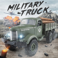 JJRC Q60 Q75 1:16 RC Car Simulation THAAD Six Wheel Military Truck Model Off-Road Climbing Children's RC Car Toys Christmas Gift