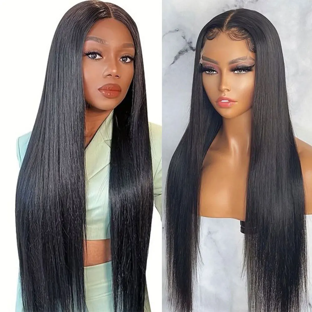 

Straight Lace Front Wigs 13x6 Transparent Lace Frontal Wig Pre Plucked Brazilian Remy 13x4 Straight Human Hair Wigs For Women