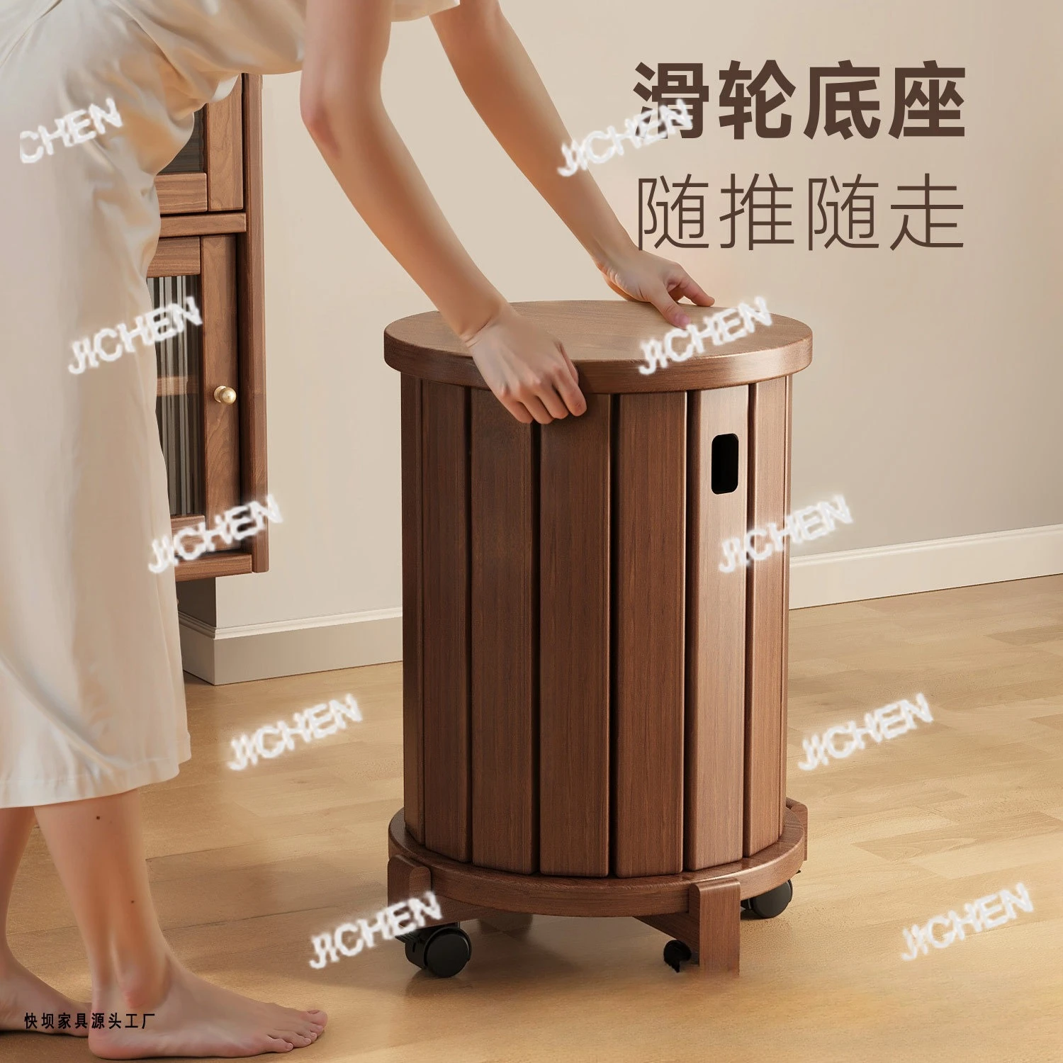 

ZCC Solid Wood Stool Can Be Stacked, Household Bench Storage Combination Stacked Stool, Small Stool, Guest Spare Coffee Table St