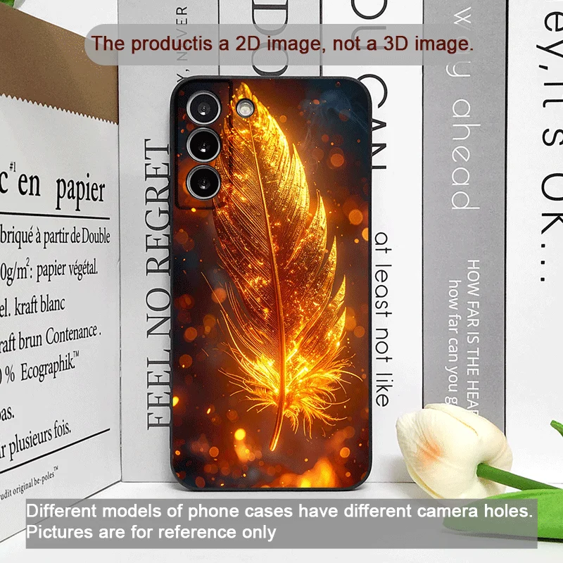 Luxury Phoenix Fire Feather Pattern Phone Case for Google Pixel 10 9 A 8 A 7A 6A 7 PRO 8 9 Pro XL 4G 5G Silicone TPU Soft Cover