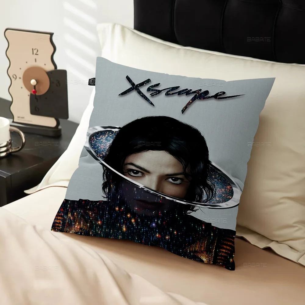 Musicians And Singers Michael Jackson Personalized Picture Text Home Decorative Pillows Household Gifts 45x45cm