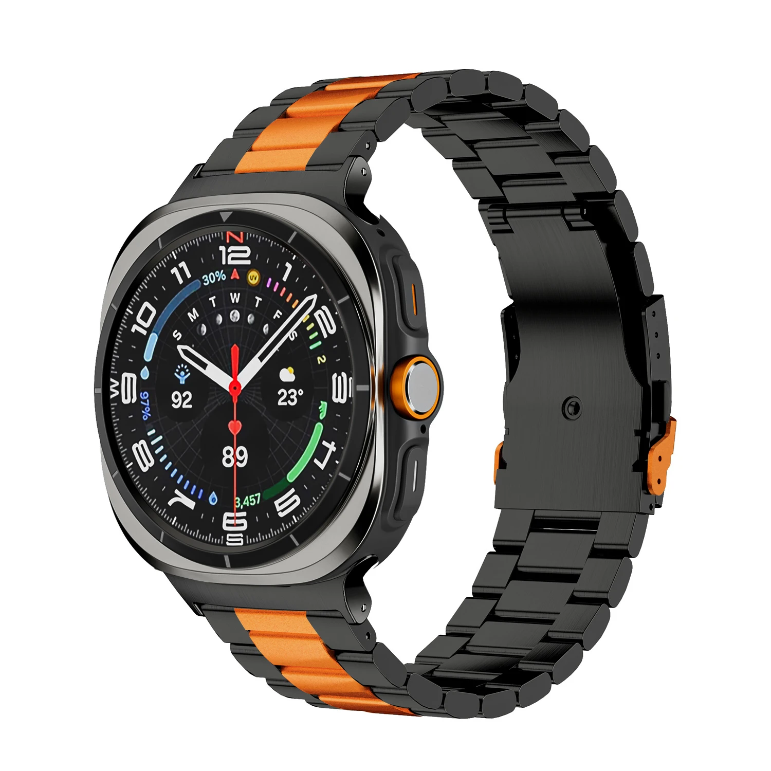 Metallarmband für Samsung Galaxy Watch Ultra2 2026 2025 Luxus Herrenarmband Edelstahlarmband für Samsung Galaxy Ultra 47mm. – Detail 22
