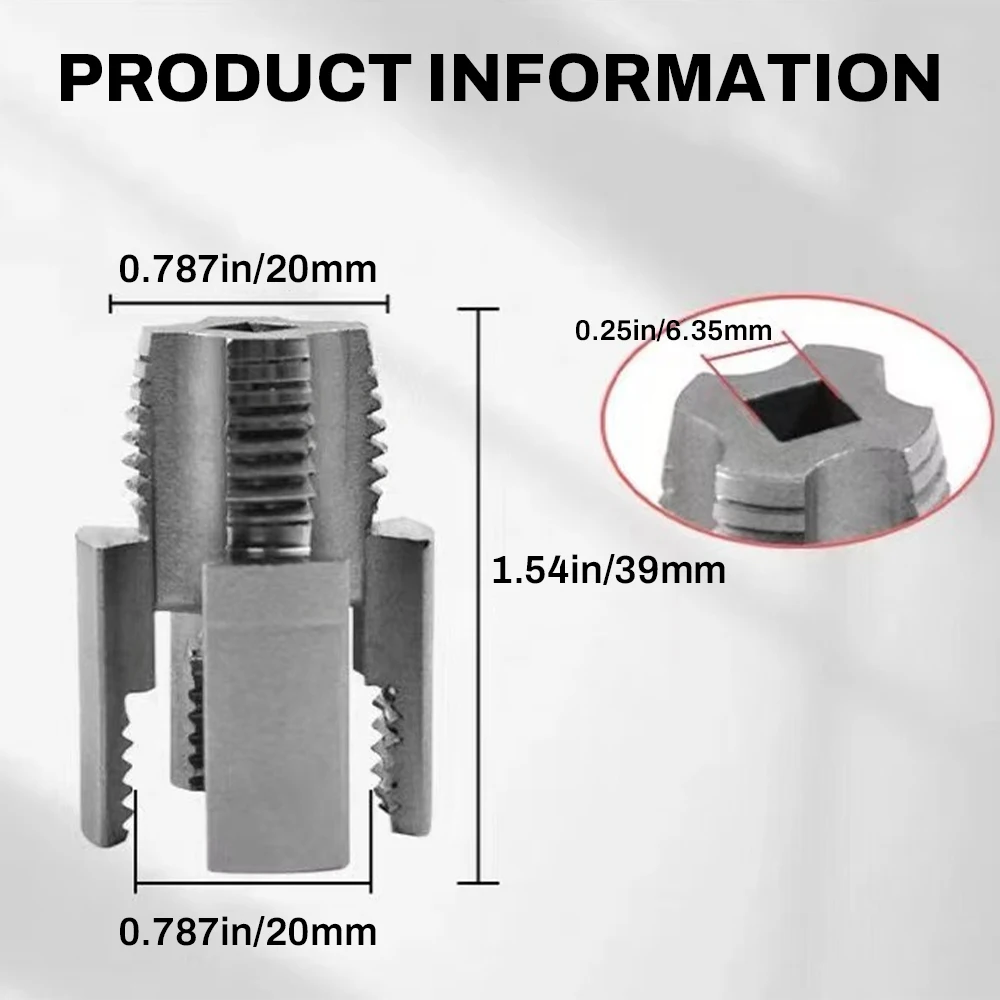 4/6 point PVC Pipe Internal & External Thread Tool Thread Fast Thread Tap PPR Water Pipe Opener Tap Waterpipe Tapping Tool