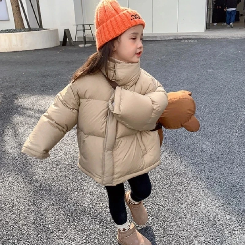 2023 Korean Kids Outerwear Girl Winter Coat Children\'s padding winter jacket children\'s clothing for Toddler Girls Thicken Warm