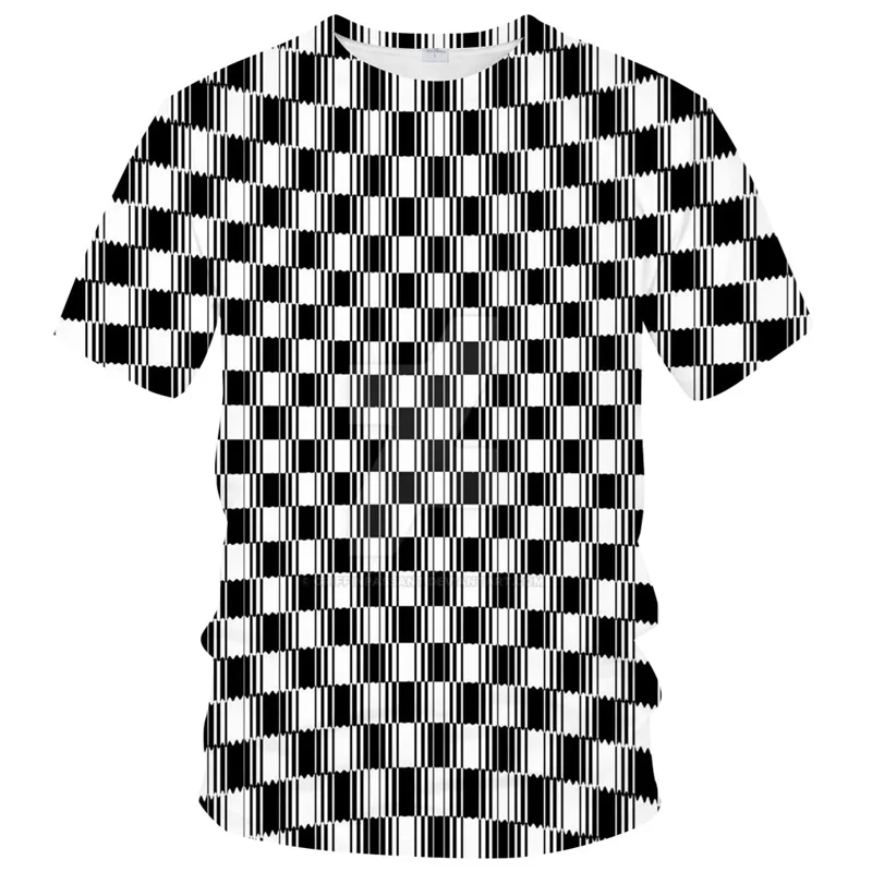 Magical Optical Illusion Graphic for Men Clothes Womens Clothing 3D Print Funny Kids T-shirt Tops Pop Summer Casual Short Sleeve