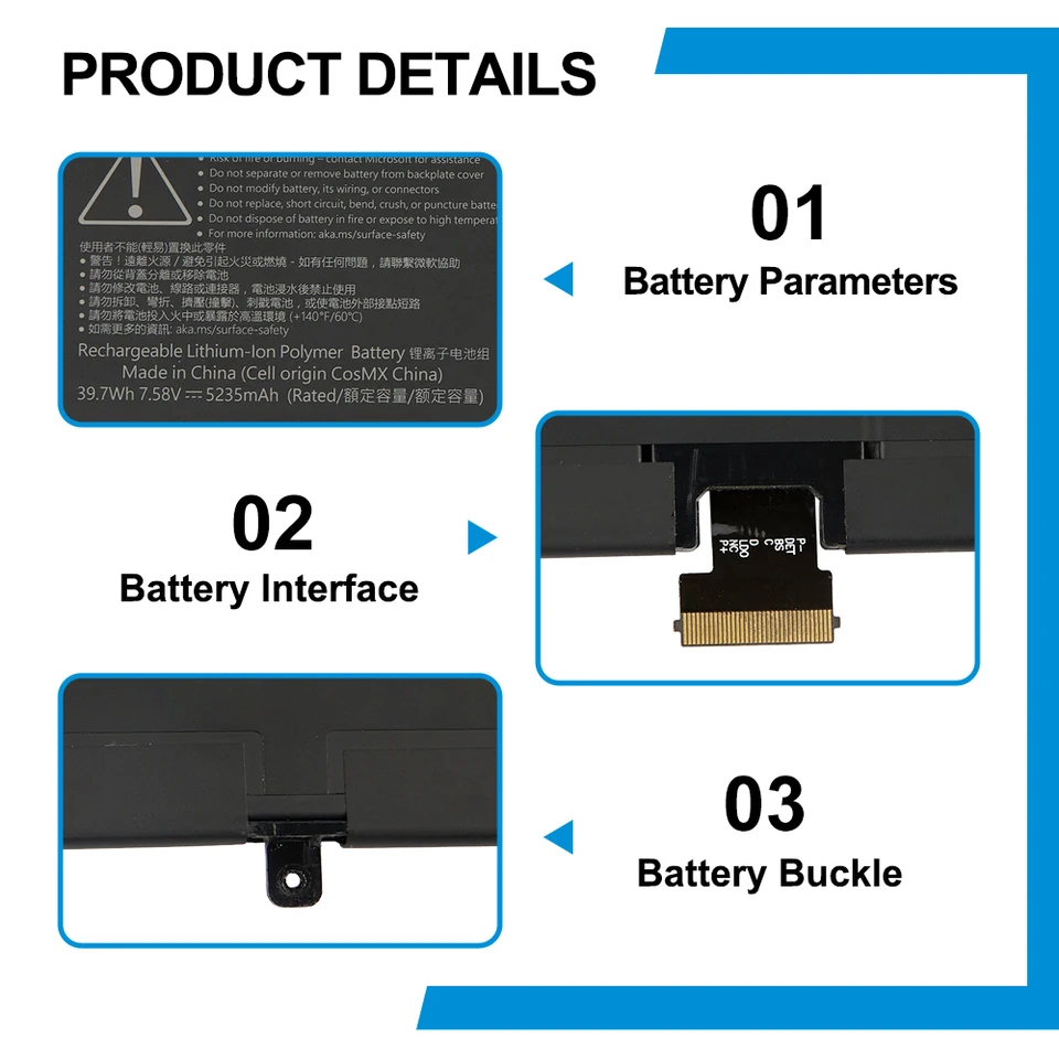 KingSener 916TA135H Battery for Microsoft Surface Go 5235mAh