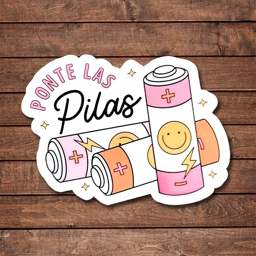 

5 шт. Ponte Las Pilas юмористическая виниловая наклейка офисный декор настольная наклейка для сотрудников Colleagues Gag подарок для работы водонепроницаемый