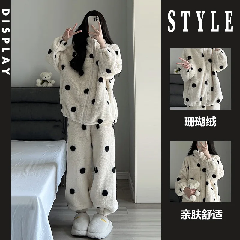 Round polka dot style [top + pants]
