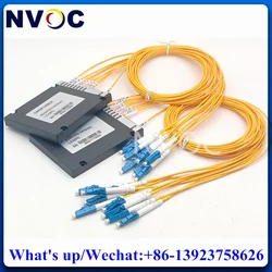 16Way Single Fiber Optic CWDM Mux and Demux with 2.0mm 1M With LCUPC Connector,2/4/8/16Ch 1260~1610nm Fibre Optical Module
