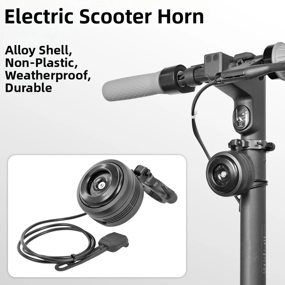 

Electric Scooter Bicycle Electric Bell USB Charging Bicycle Bell 125dB Anti-Theft Alarm DIY Modified Scooter Accessories