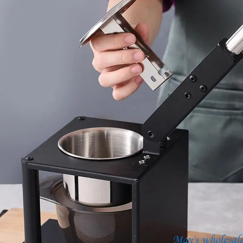 Hand Press Juicing Machine Stainless Steel Juicers Manual Fruit Juicing Gadget Suitable for Home and Outdoor Use 448A