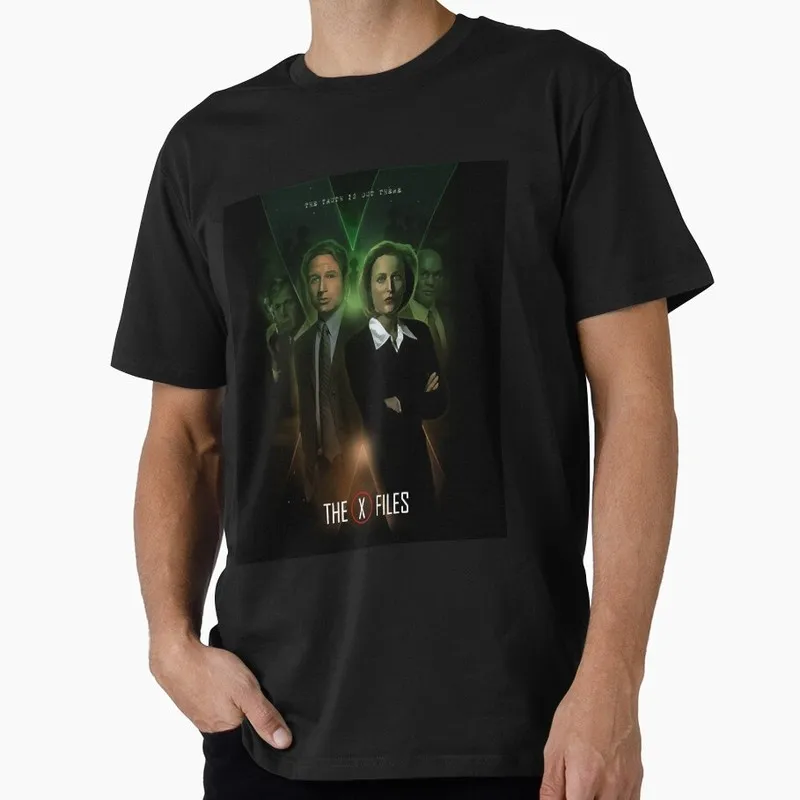 Believe Trust No One Vintage Sci fi tv series The X Files Gift t shirt 1104 Retro Alien movie Graphic clothes All size top S-6XL