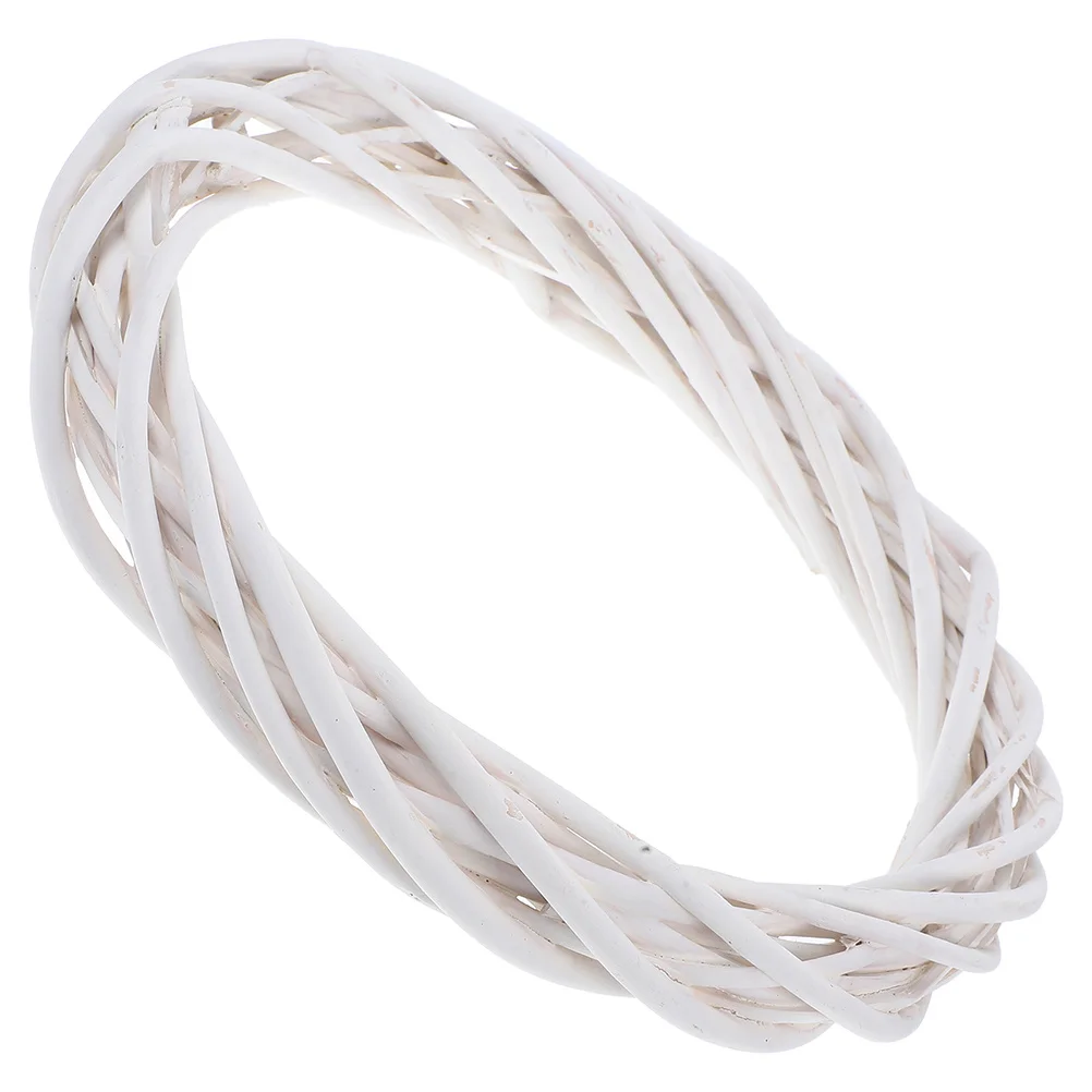 

Natural Willow Wreath Handwoven Rustic Frame for DIY Floral Arrangements Wedding Party Holiday Window Decoration