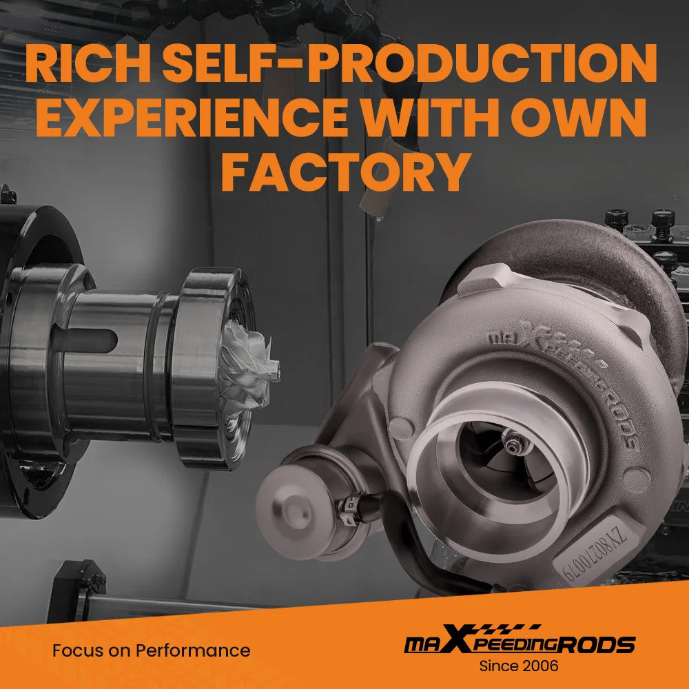 maxpeedingrods GT2871 Turbocharger For 1.8L-3.0L engine A/R 0.6 Turbine A/R 0.64 Water Cooled