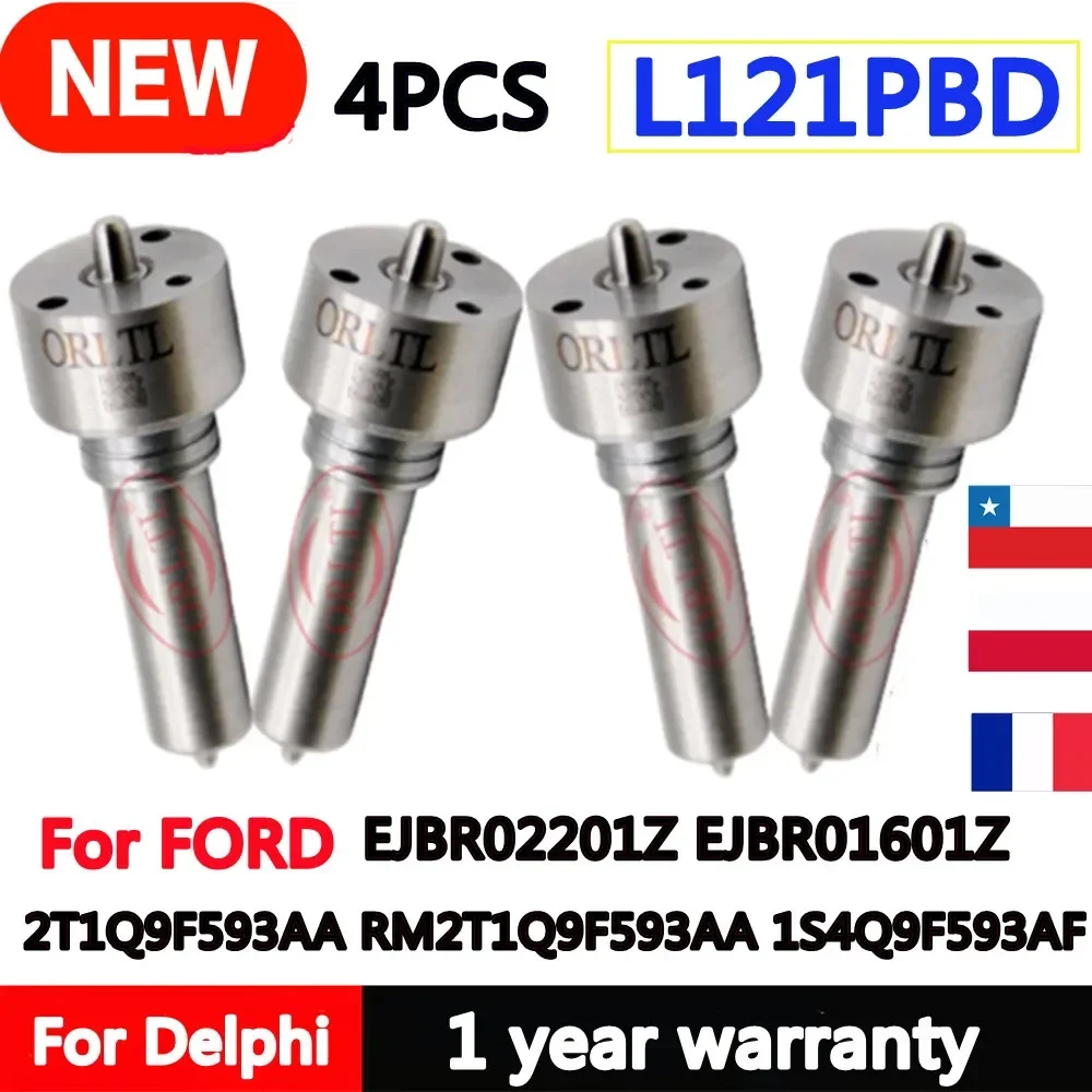 

4PCS L121PBD New Repair Kit Nozzle L121PBC L121PRD For FORD EJBR02201Z EJBR01601Z 2T1Q9F593AA RM2T1Q9F593AA 1S4Q9F593AF