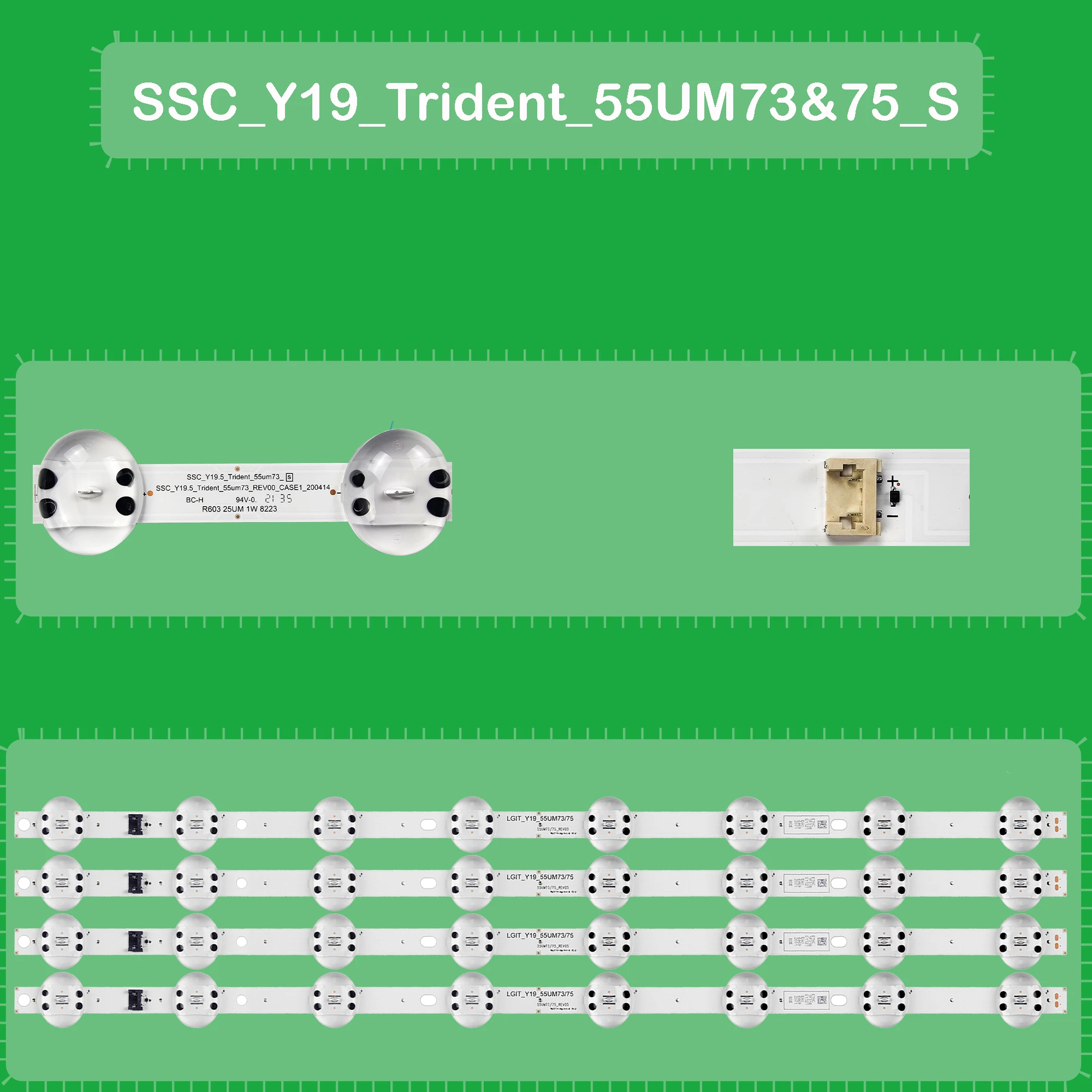 Светодиодная лента подсветки для 55UM7600PCA 55UN7240PVG 55UM7450PVA 55UM7650PSB 55UM7470PSA 55UM7520PSB 55UM7600PTA 55UM7300AUE 55UM7450