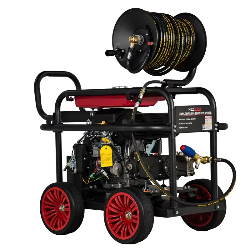 High Power Professional 250Bar 3600Psi Water Pipe Cleaning Equipment High Pressure Washers