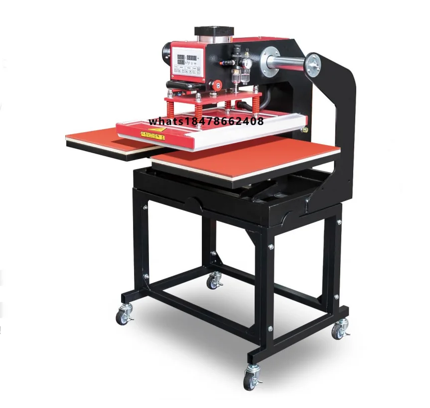 High quality Automatic 4060 Double Station Pneumatic Heat Transfer Machine Without air Compressor 40x60cm Size